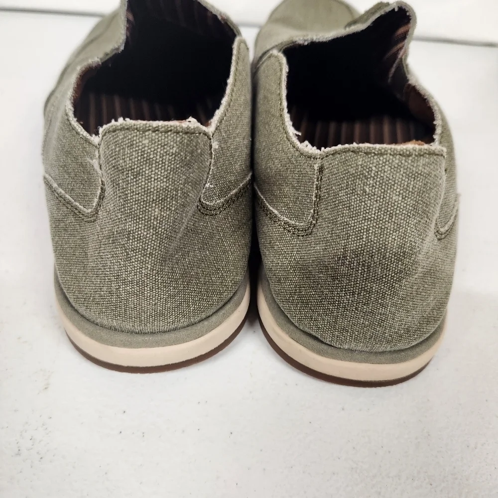 3/$25 Rockport slip on casual canvas loafers mens size 12